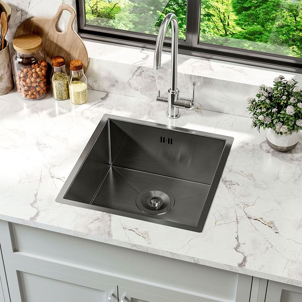 Drop-in Kitchen Sink, Single Bowl Stainless Steel Sink