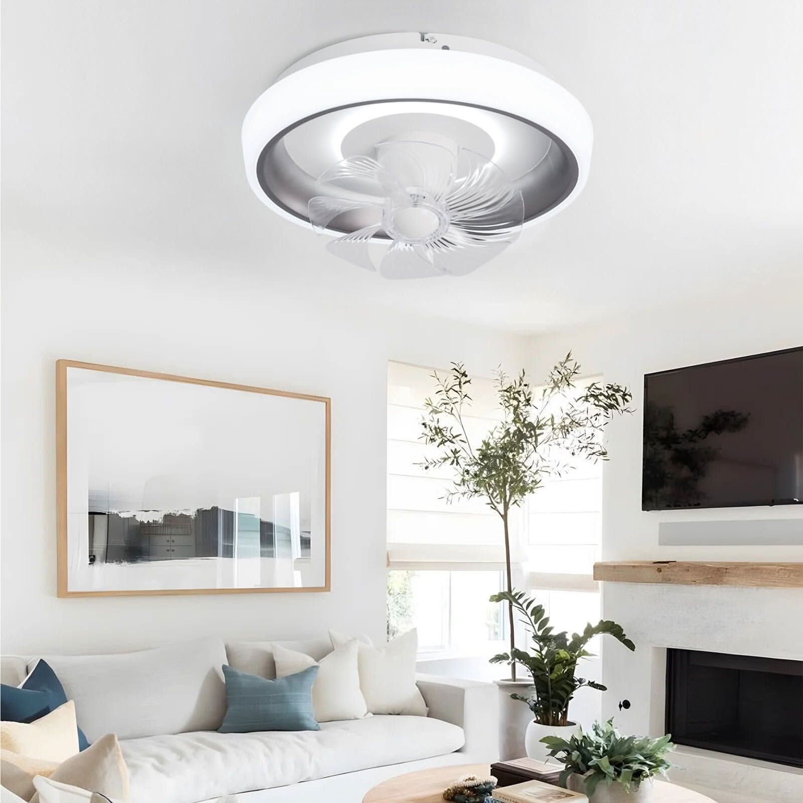 20inch Ceiling Mount LED Fan Light with 8 Blades