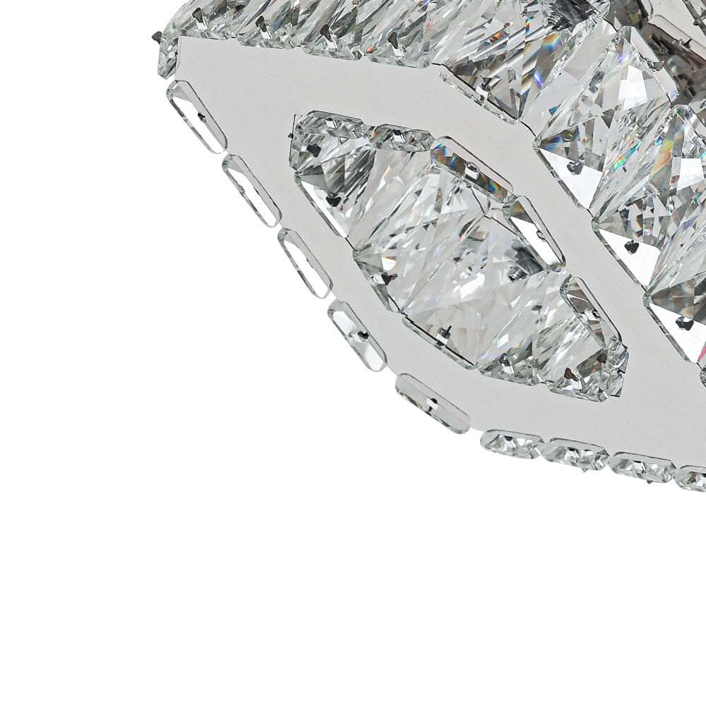 20cm Modern Square Crystal Ceiling Light