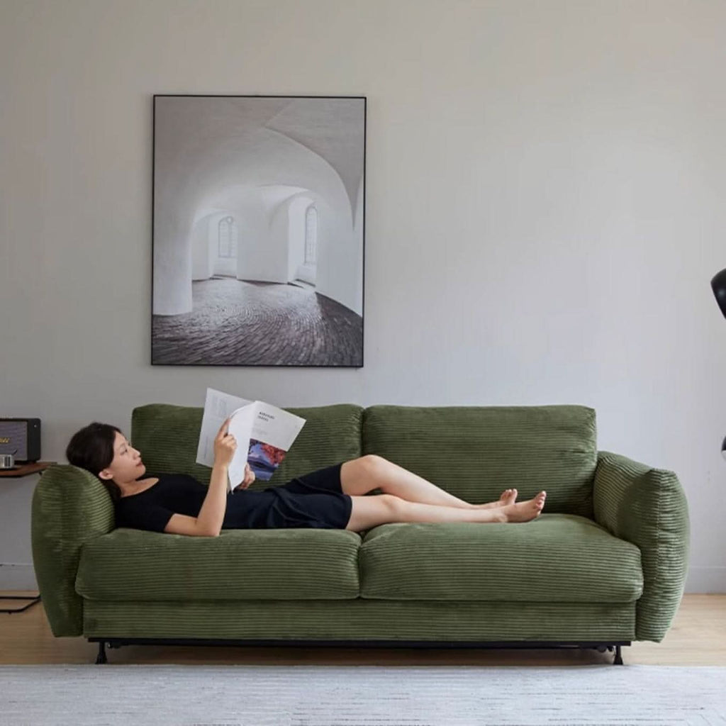 Cottonfy Small 2 Seater Sofa Bed Foldable Space Saving Sofa for UK Homes