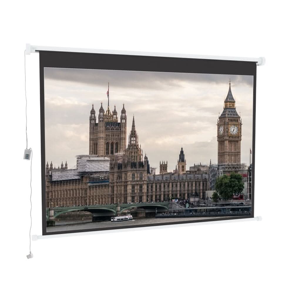 4:3 Wall Mount Electric Projector Screen for Home Theater Movie and Office