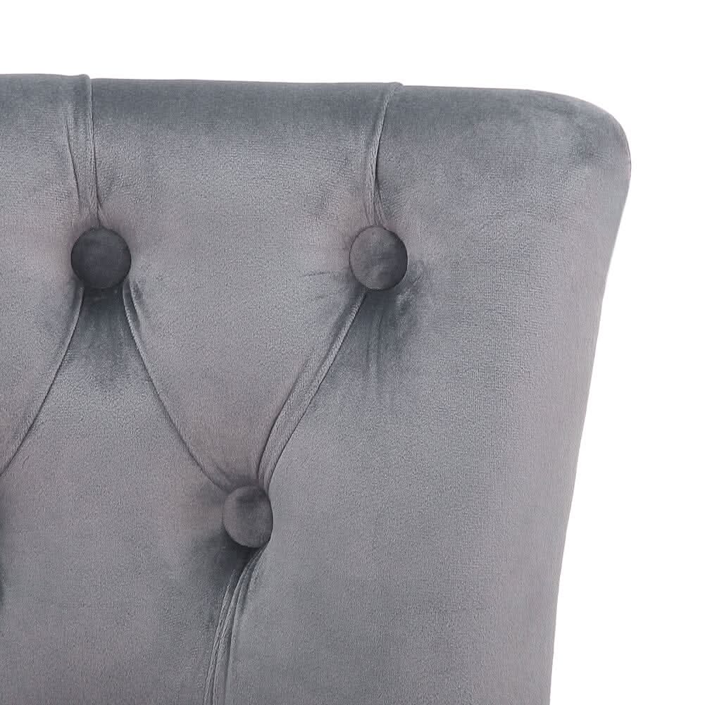 Modern Upholstered Buttoned Stool for Dressing Table