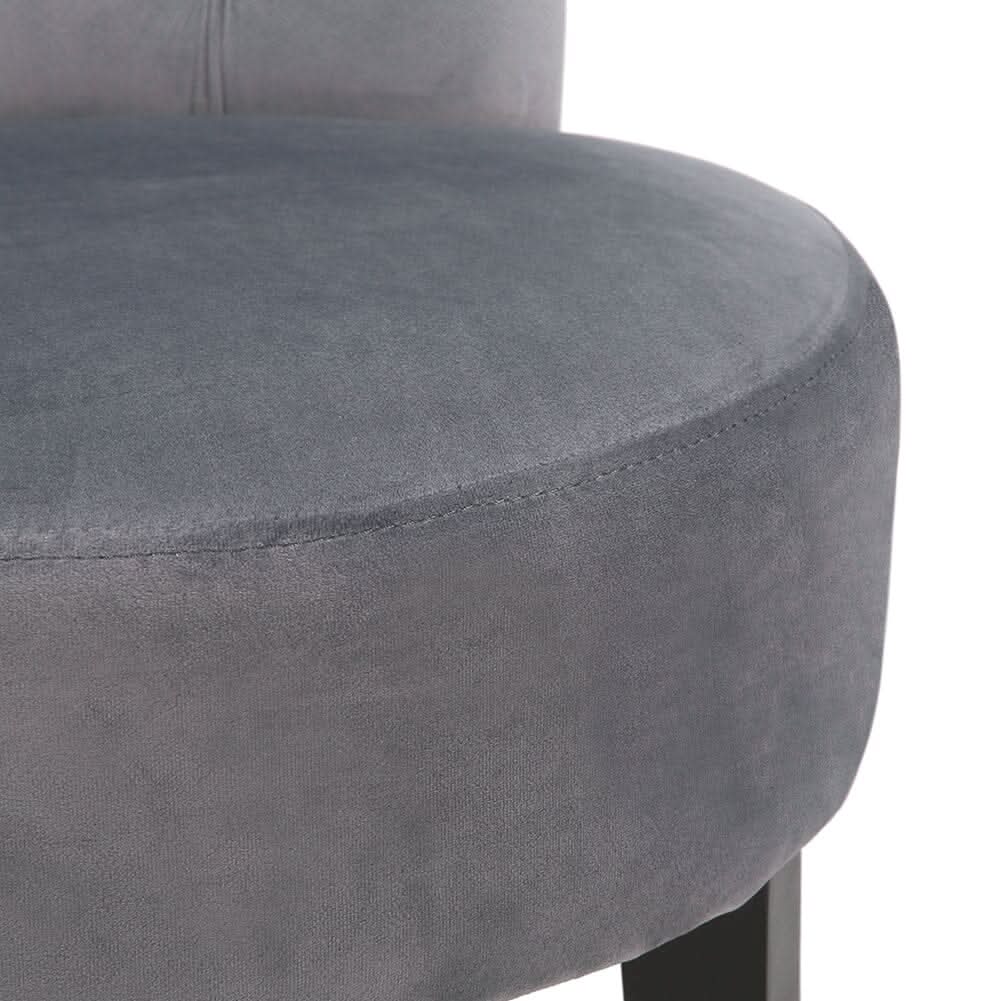 Modern Upholstered Buttoned Stool for Dressing Table