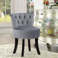 Modern Upholstered Buttoned Stool for Dressing Table
