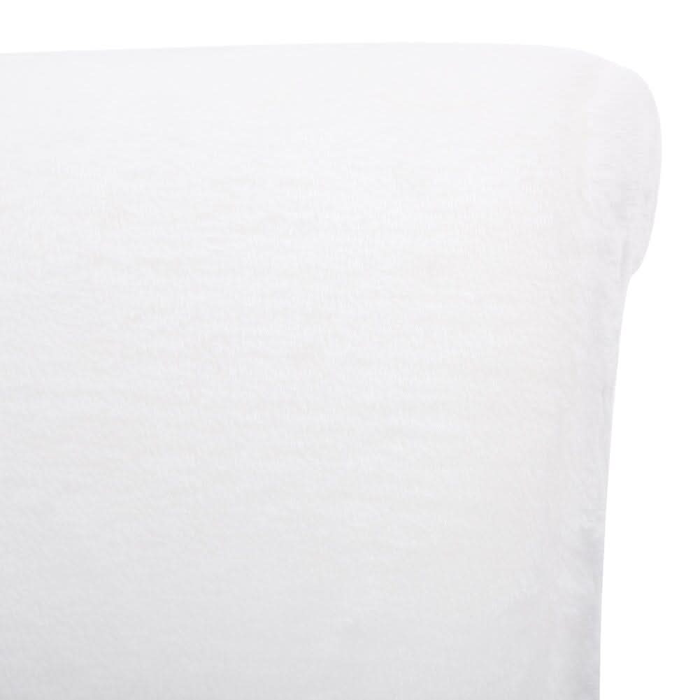 Modern Plush Upholstered Dressing Table Chair with White Legs