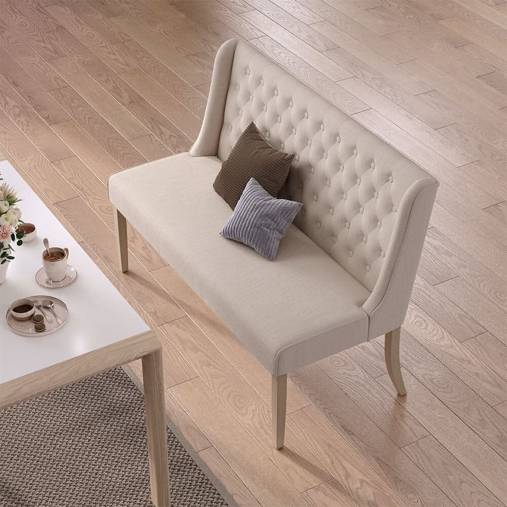 Modern Bench Upholstered Tufted Living Room