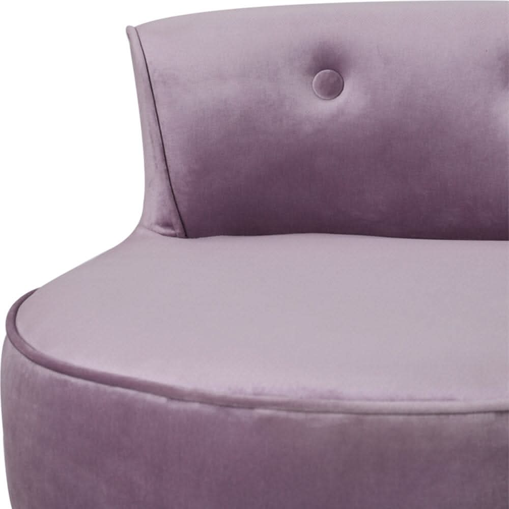 Upholstered Velvet Vanity Dressing Table Stool with Low Backrest