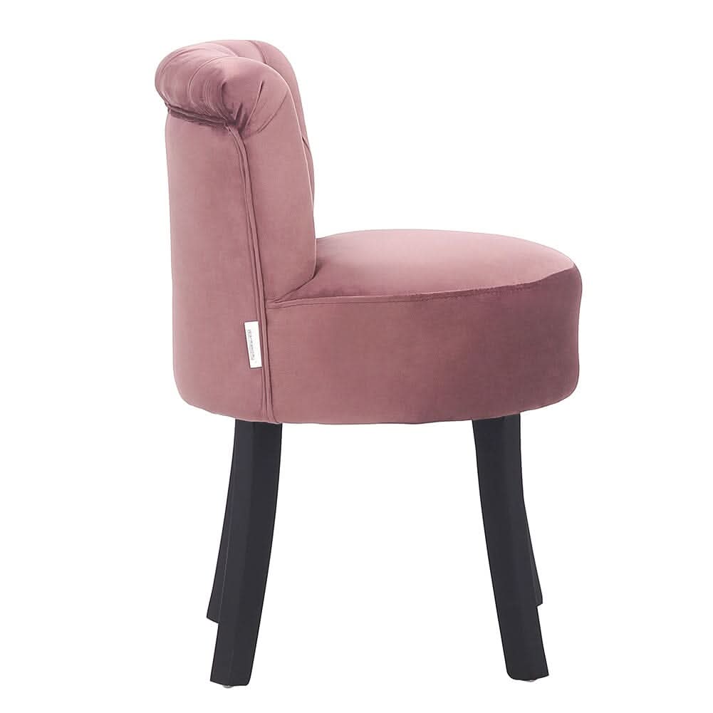 Modern Upholstered Buttoned Stool for Dressing Table
