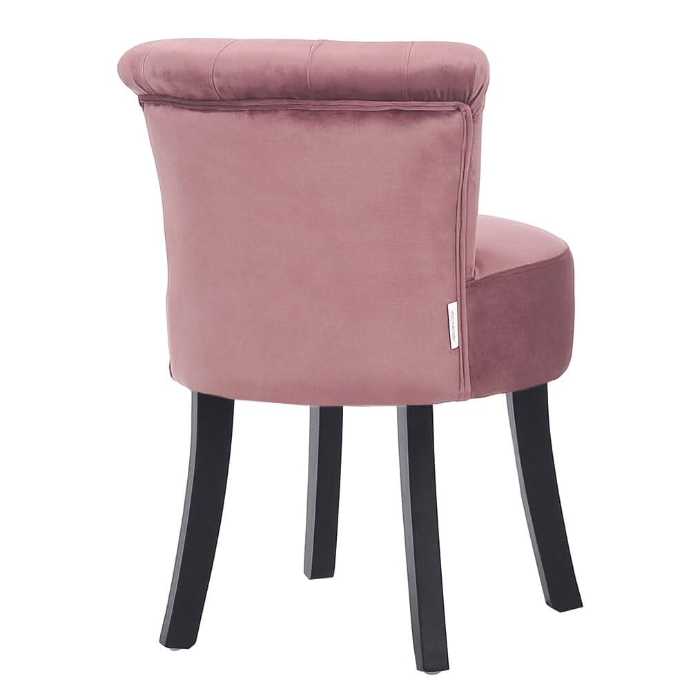 Modern Upholstered Buttoned Stool for Dressing Table
