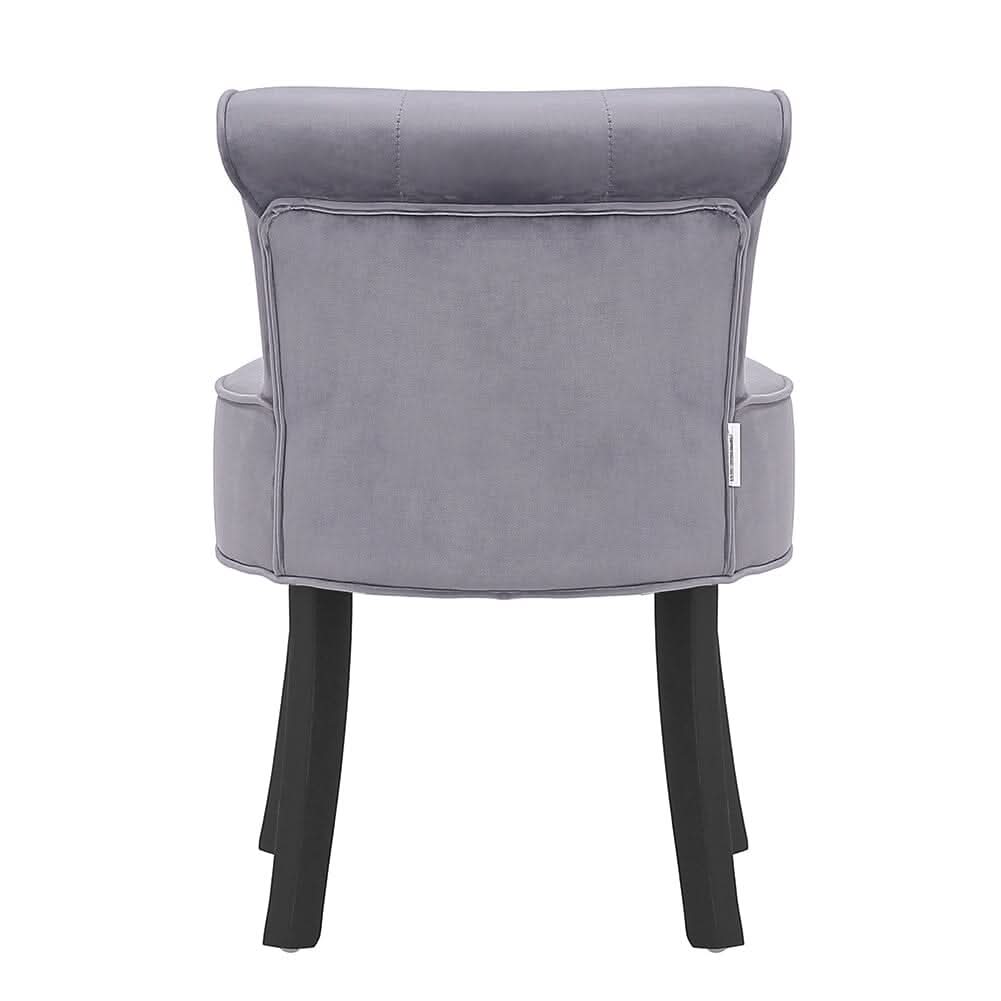 Modern Upholstered Buttoned Stool for Dressing Table