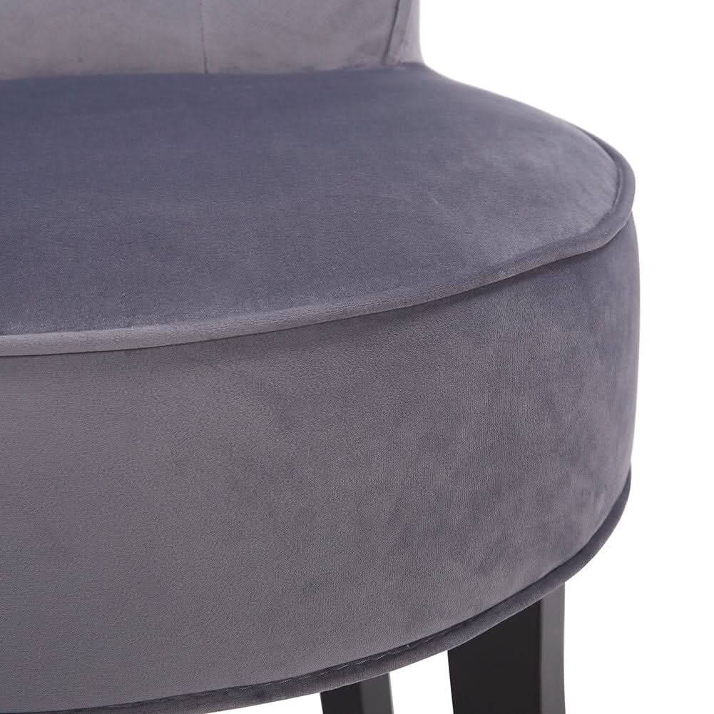 Modern Upholstered Buttoned Stool for Dressing Table