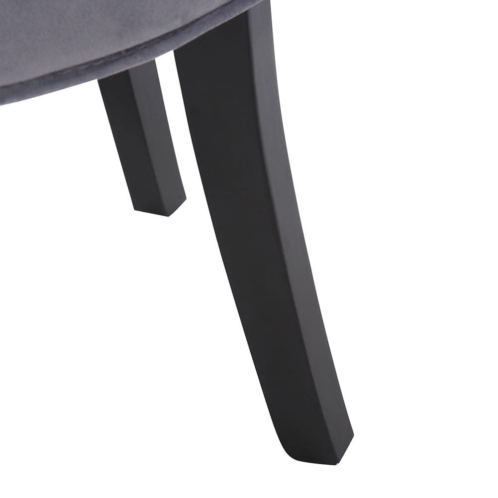 Modern Upholstered Buttoned Stool for Dressing Table