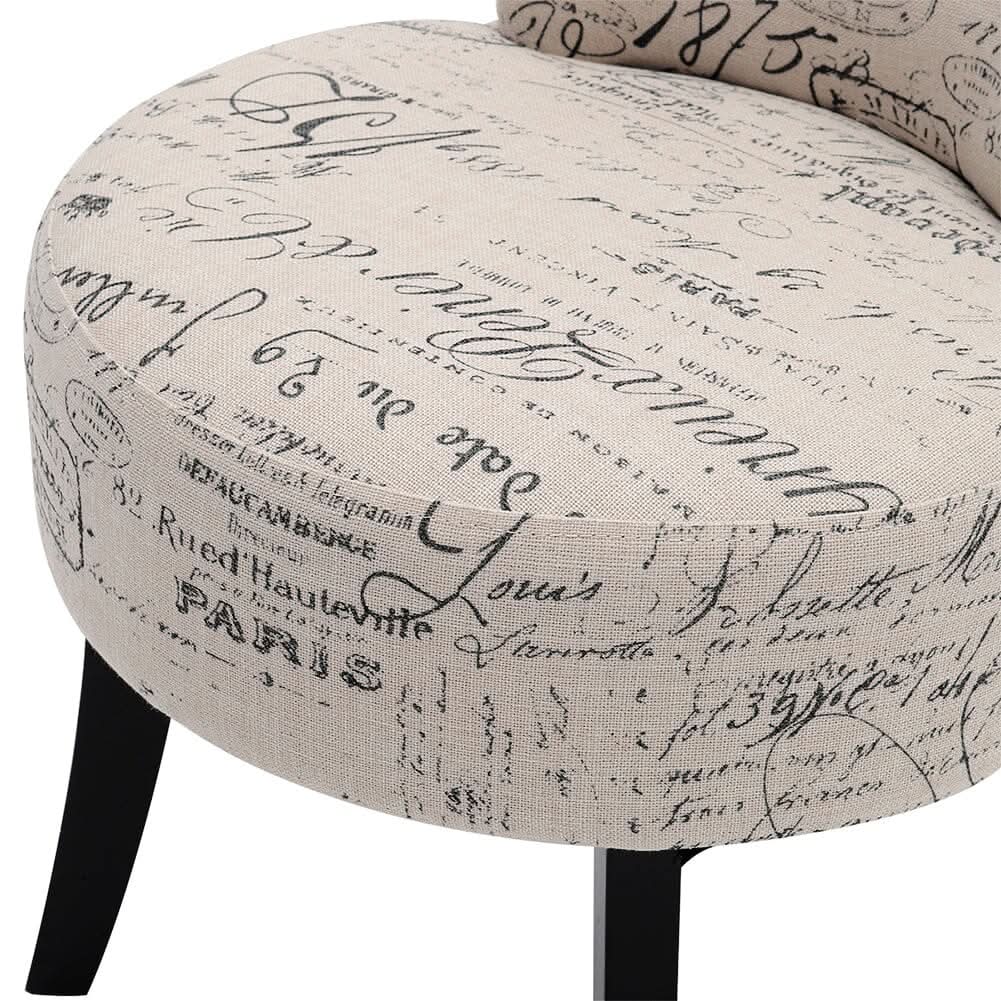 Modern Dressing Stool with Tech Fabric