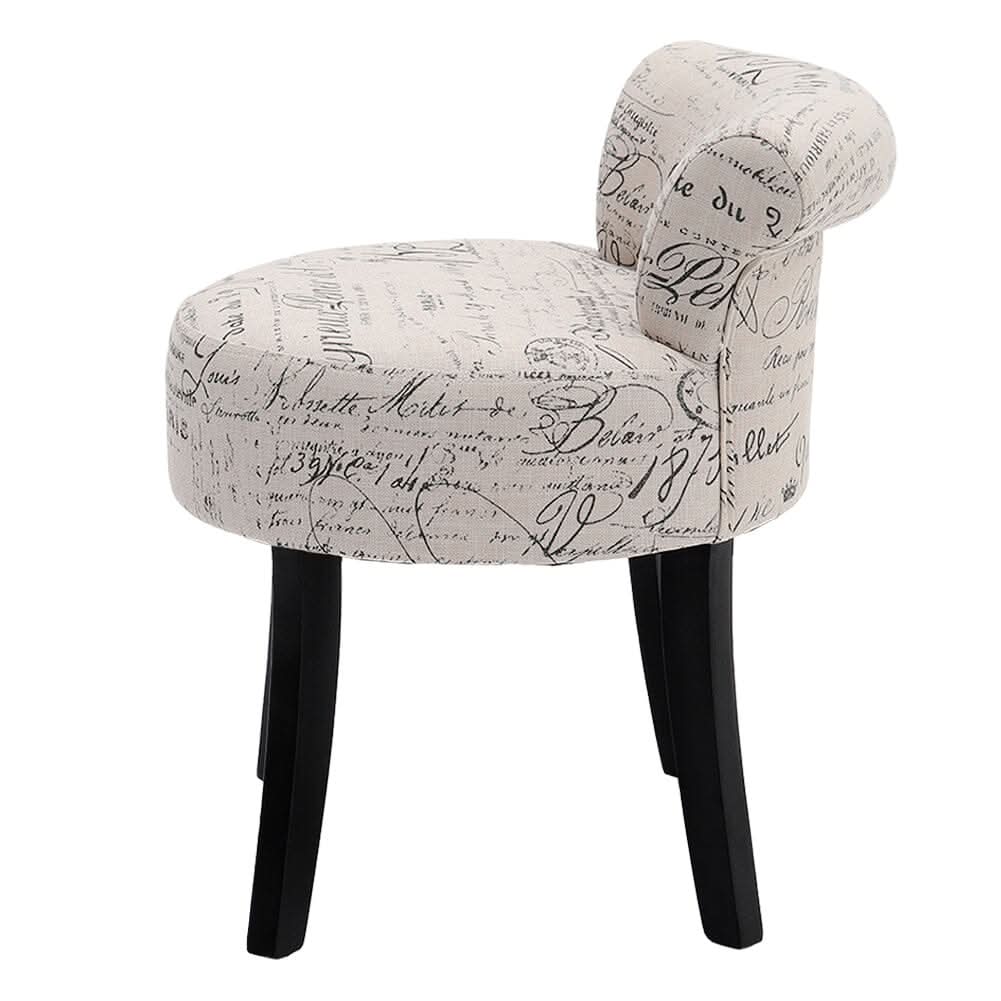 Modern Dressing Stool with Tech Fabric