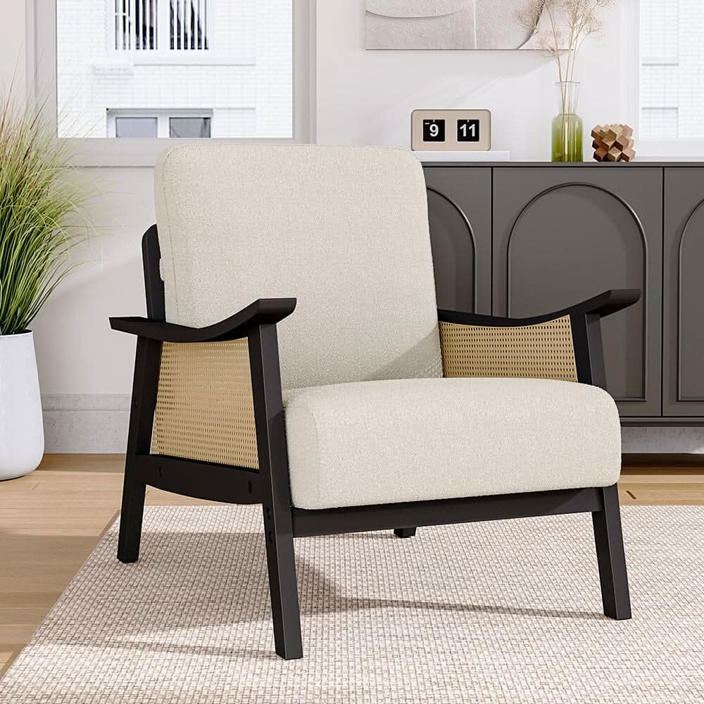 Direct Mid Century Rattan Armchair