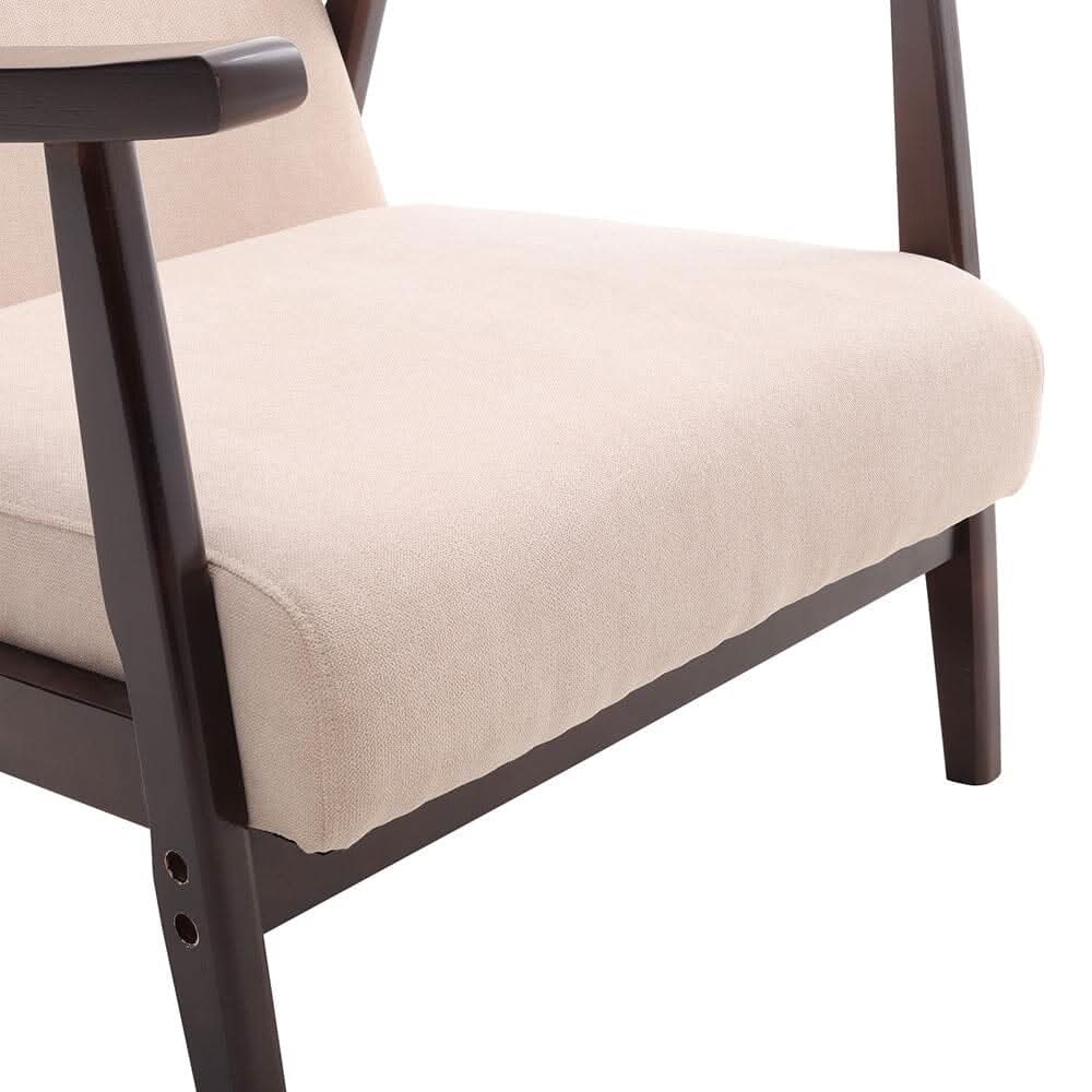 Direct Wooden Single Armchair Sofa Accent Chair Fabric