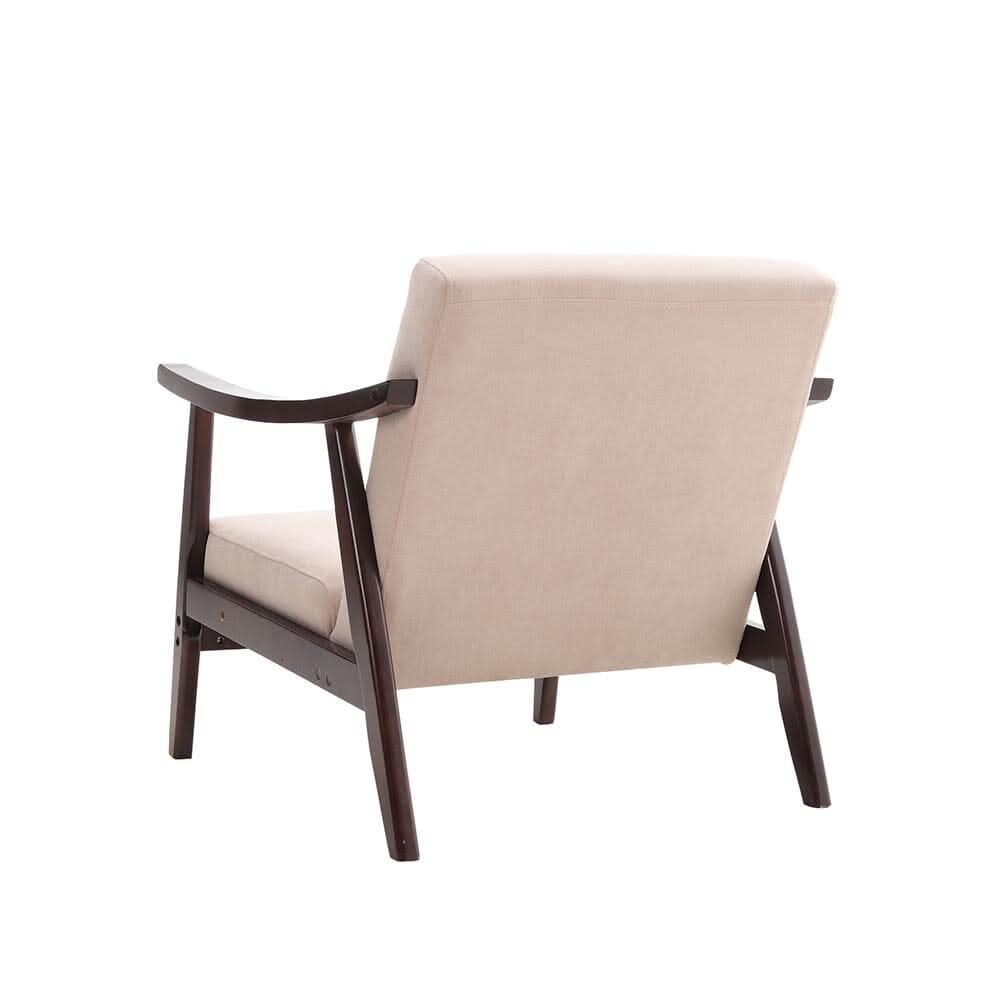 Direct Wooden Single Armchair Sofa Accent Chair Fabric