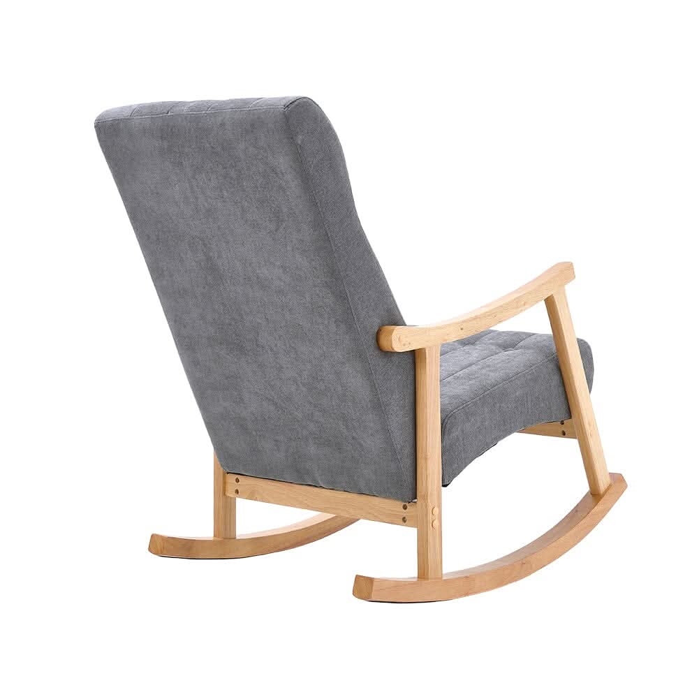 Direct Velvet Upholstered Tufting Rocking Chair