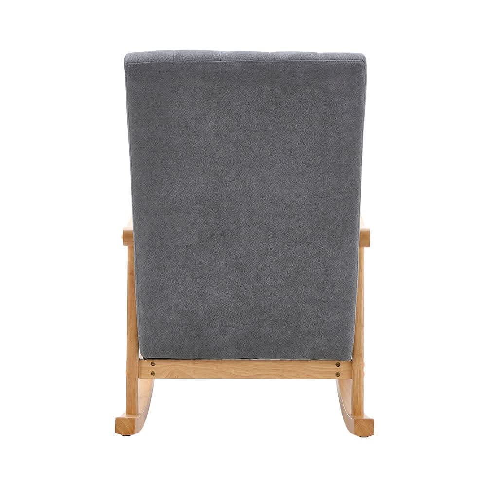 Direct Velvet Upholstered Tufting Rocking Chair