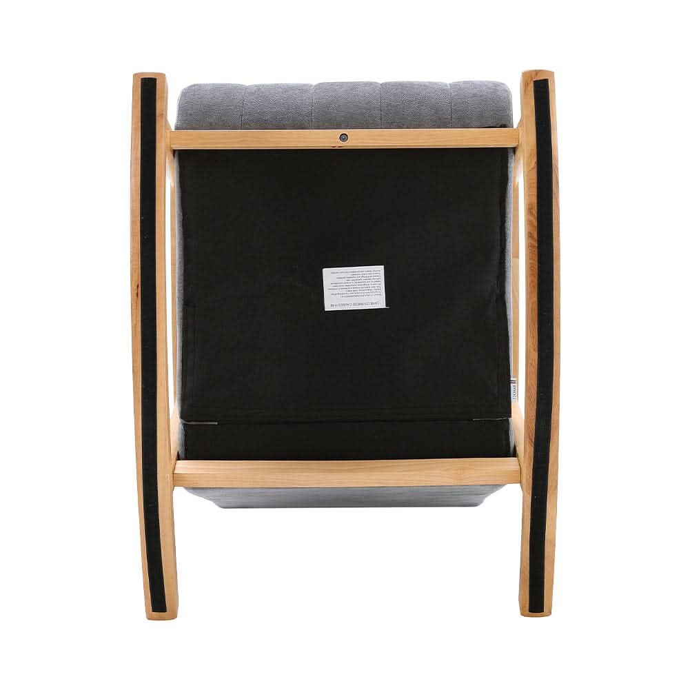 Direct Velvet Upholstered Tufting Rocking Chair