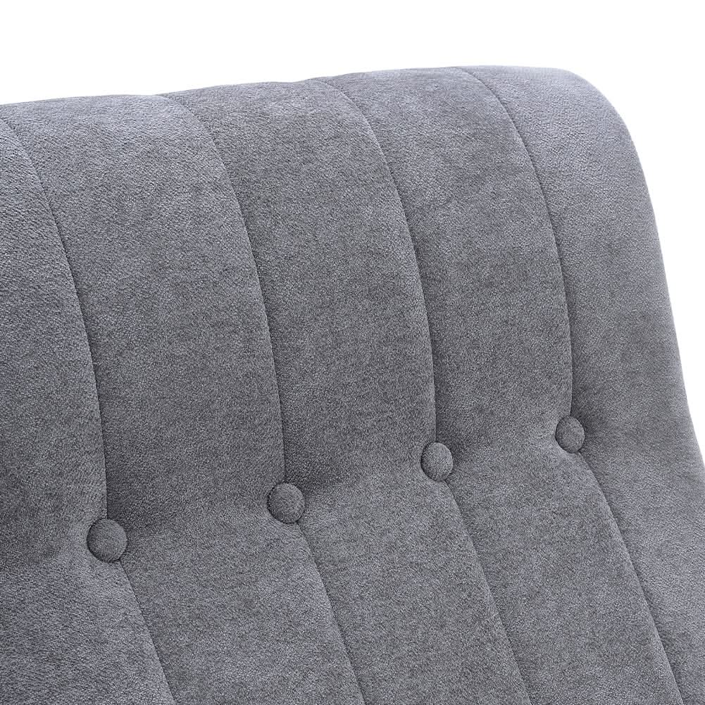 Direct Velvet Upholstered Tufting Rocking Chair