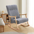 Direct Velvet Upholstered Tufting Rocking Chair