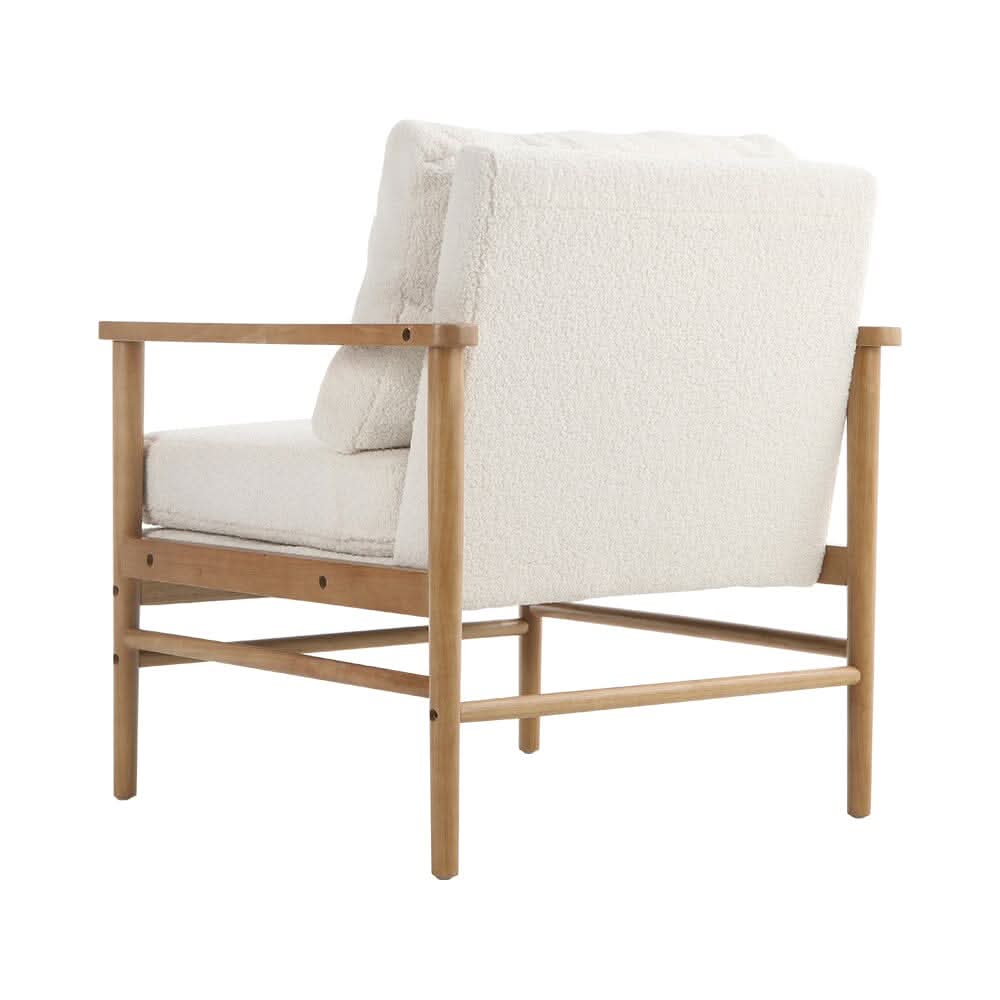 Direct Teddy Bear Fur Wooden Armchair