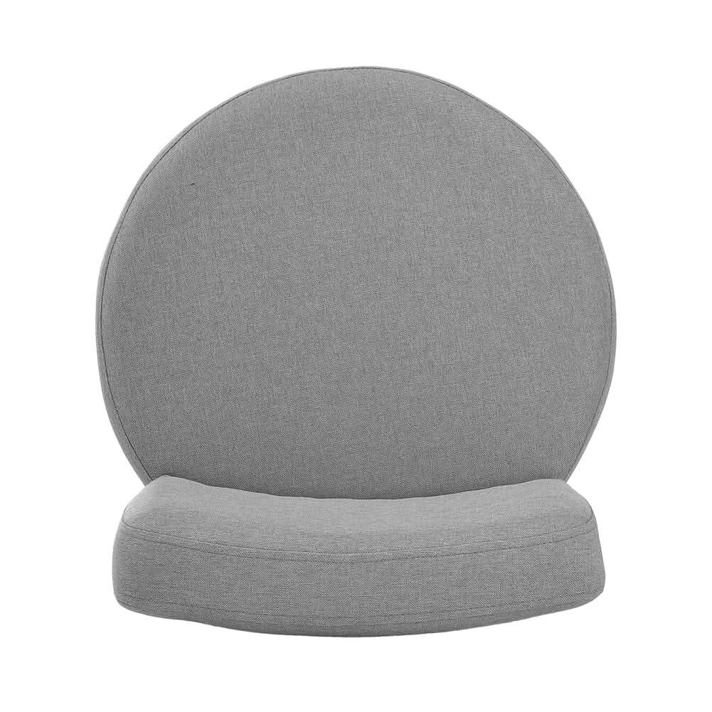 Linen Vanity Stool Chair with Metal Legs