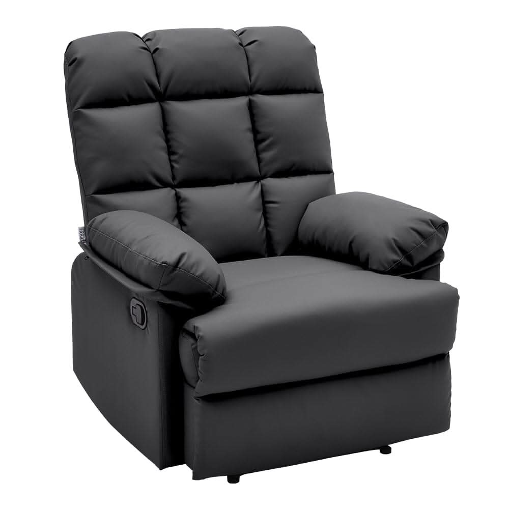 Faux Leather Upholstered Recliner Armchair