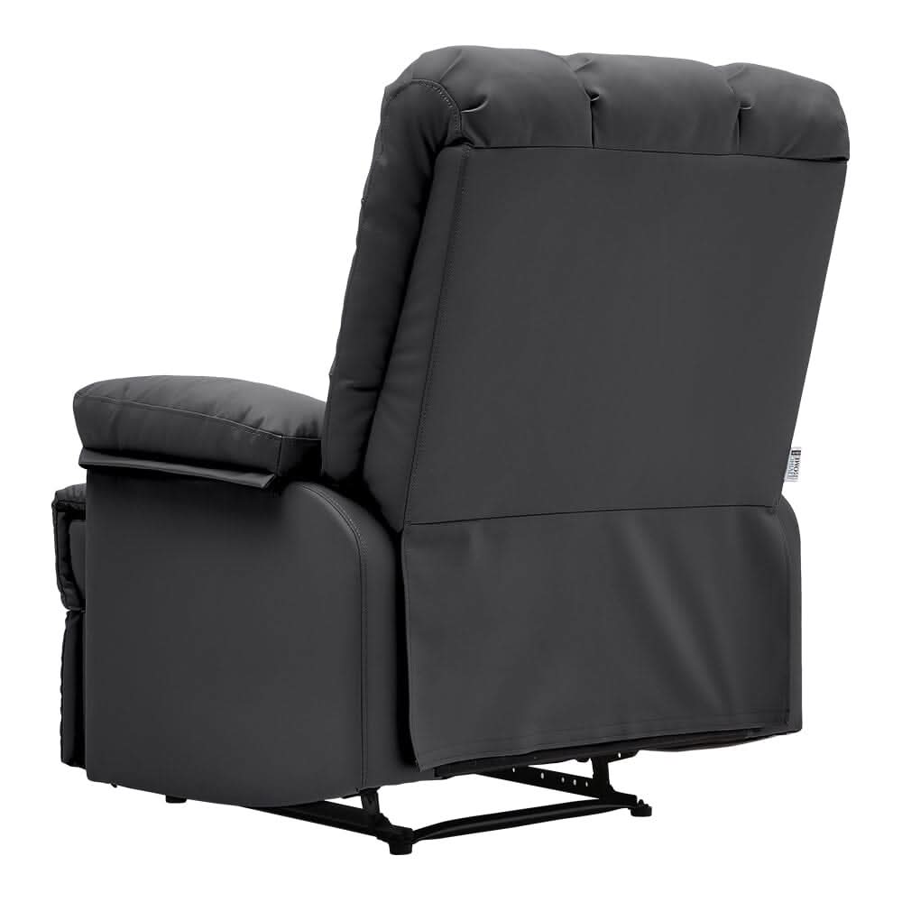 Faux Leather Upholstered Recliner Armchair