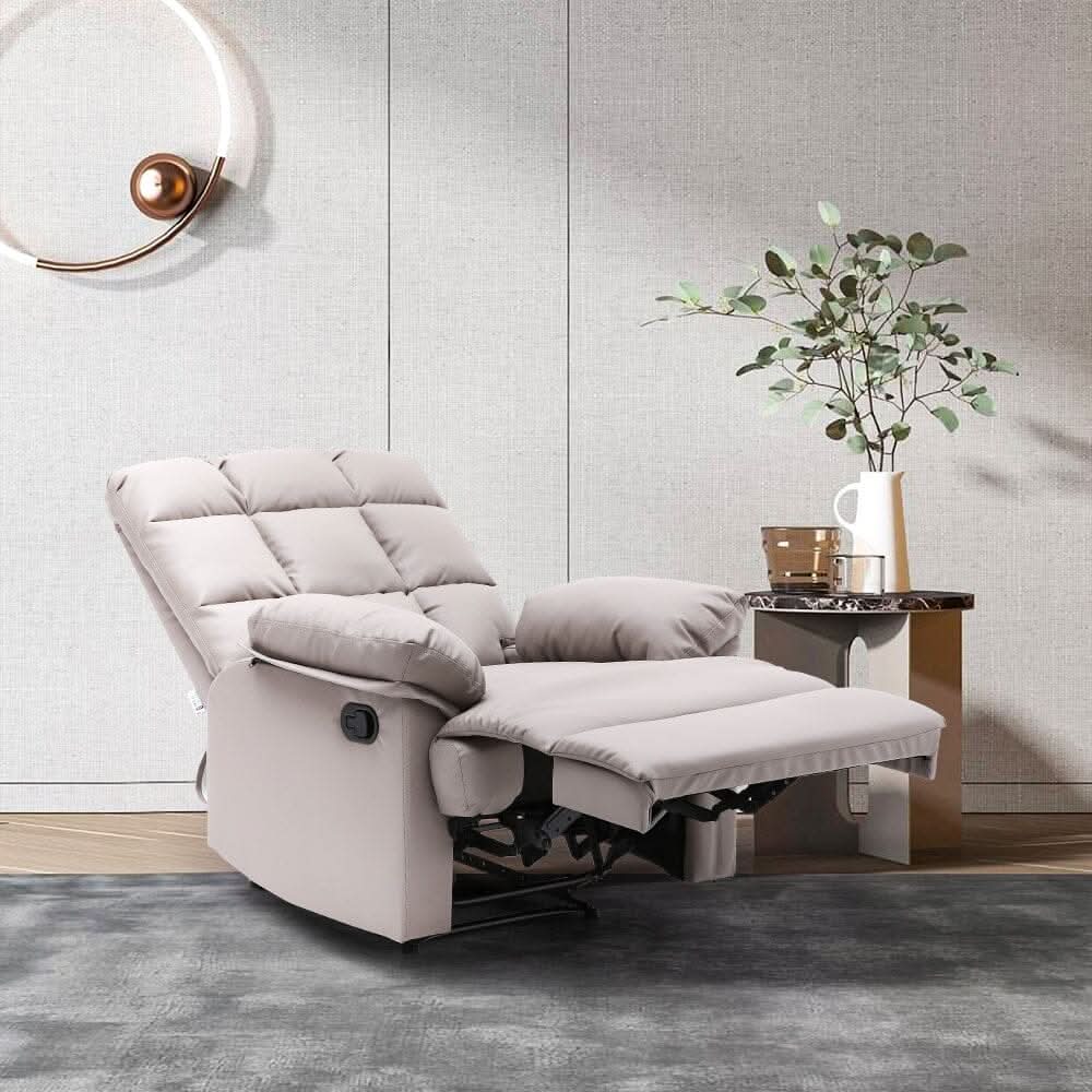 Faux Leather Upholstered Recliner Armchair
