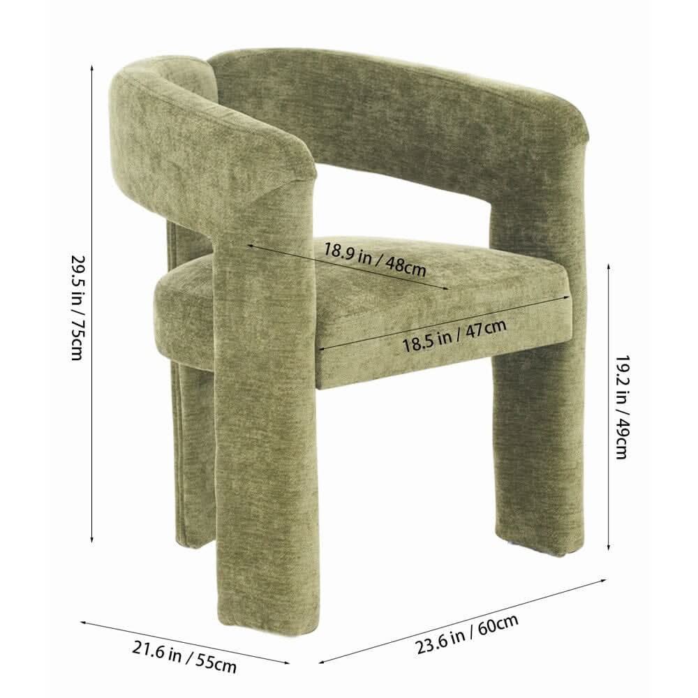 Chenille Leisure Chair Modern Home Seating