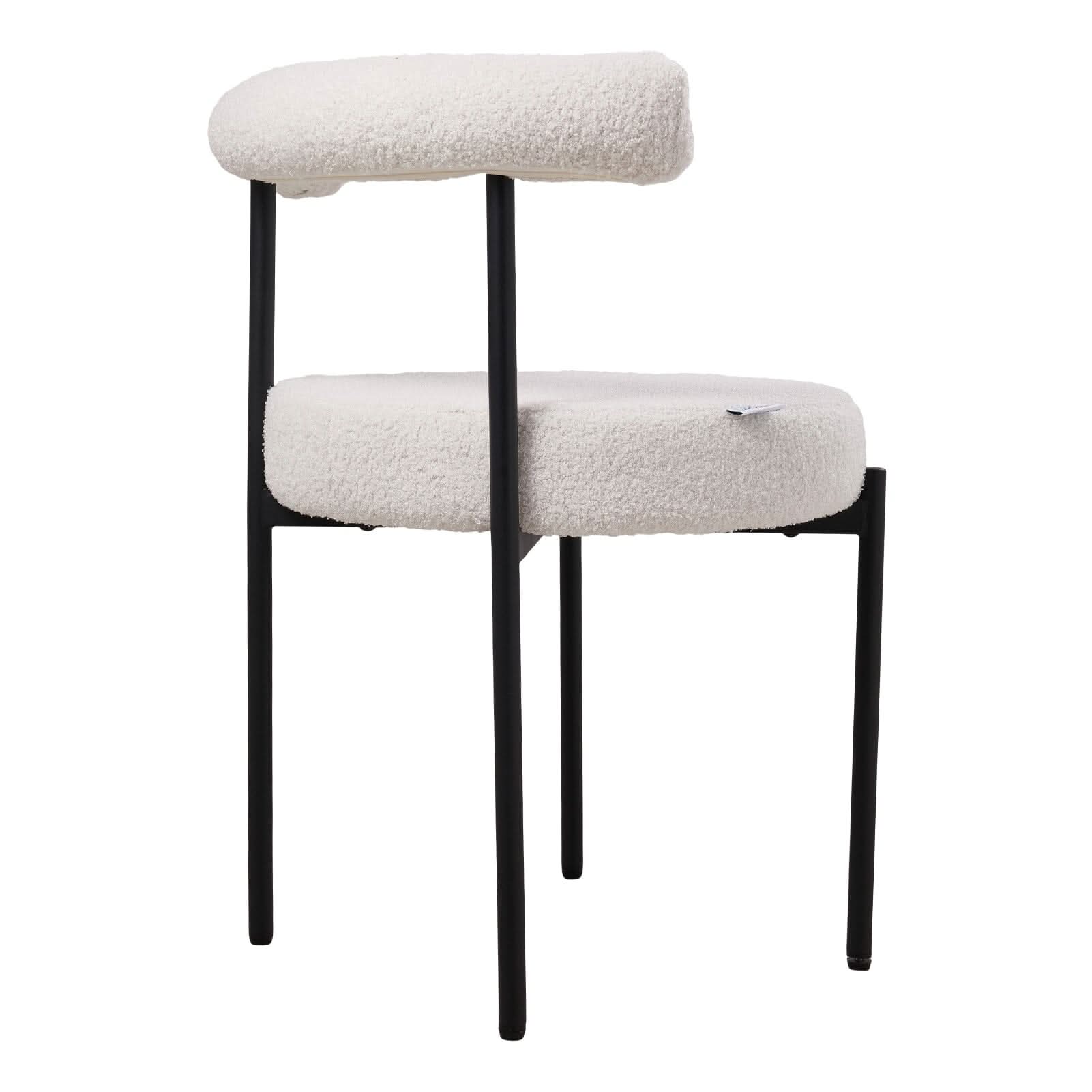 Sherpa Fabric Dining Chair Set