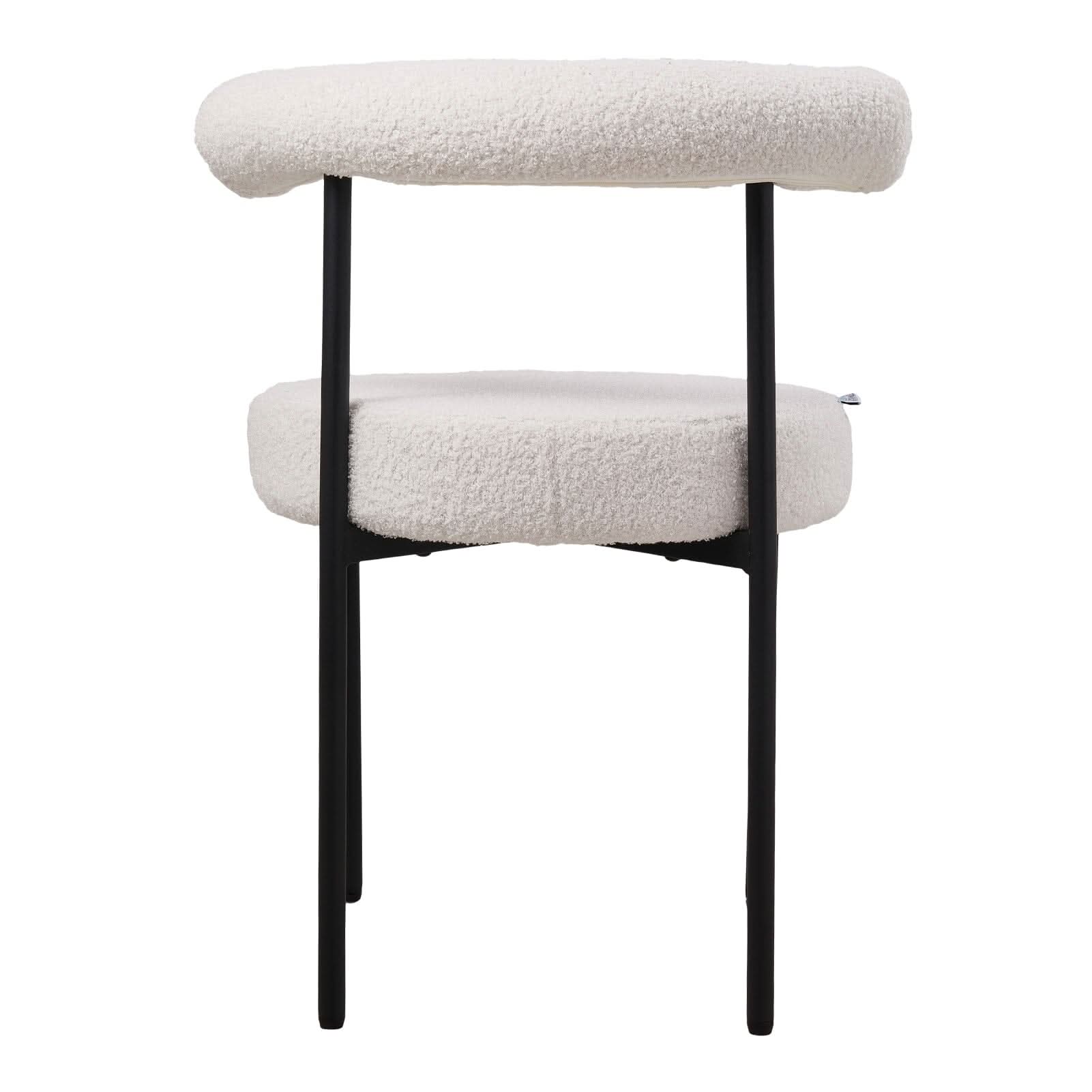 Sherpa Fabric Dining Chair Set