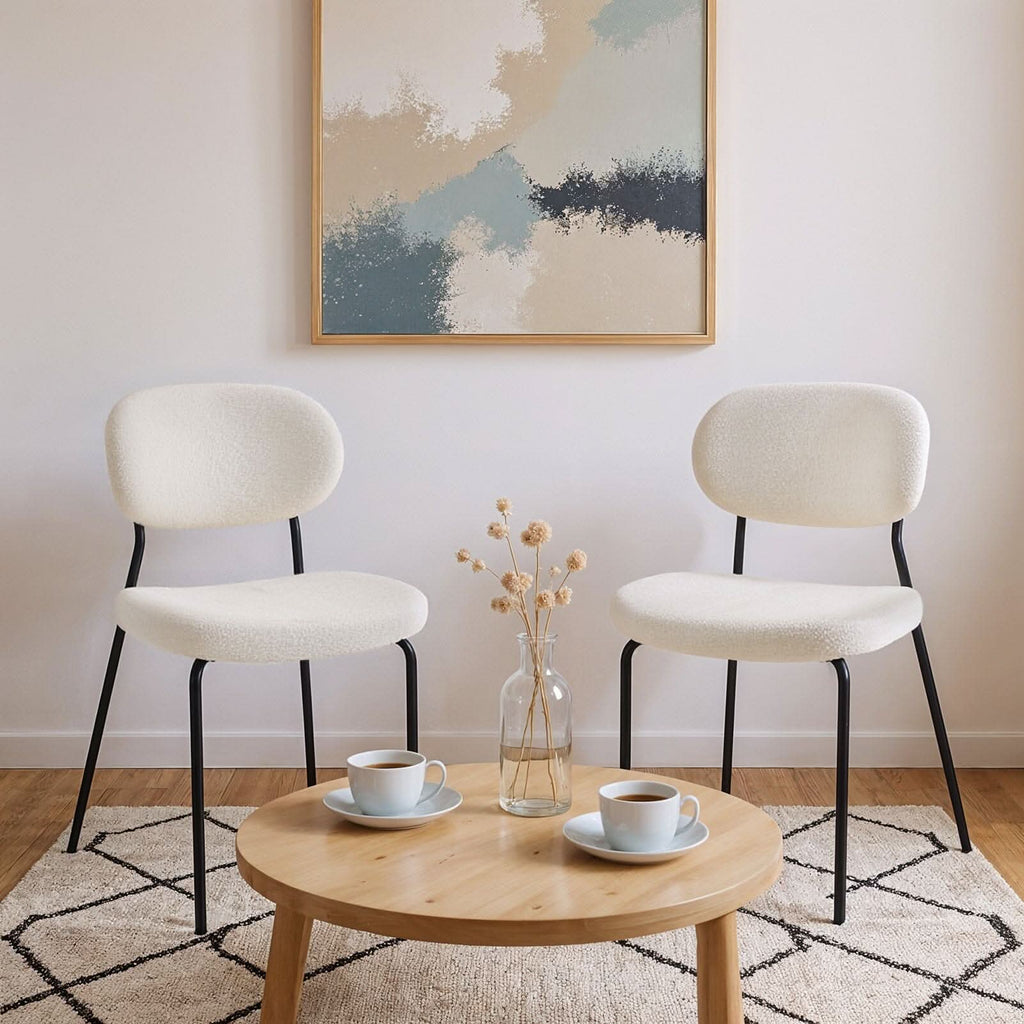 Teddy Fabric Dining Chair Set