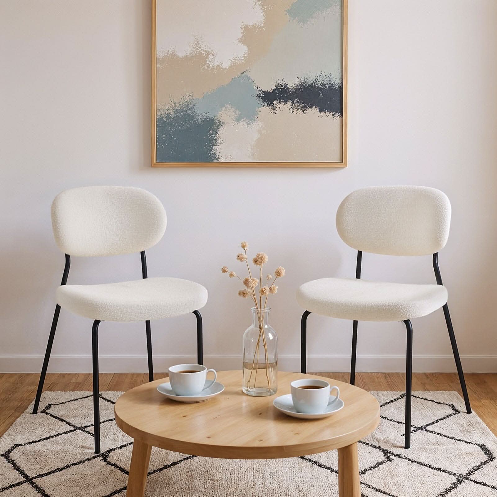 Teddy Fabric Dining Chair Set