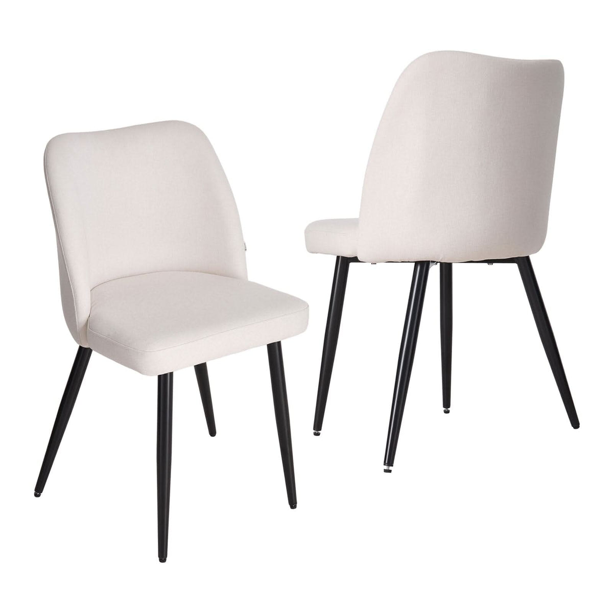 Modern Upholstered Dining Chair Set – Compact Size