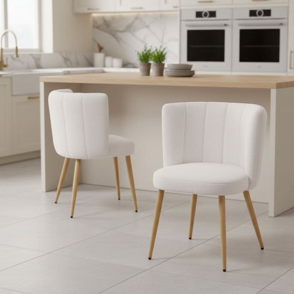 Modern Teddy Upholstered Dining Chair Set