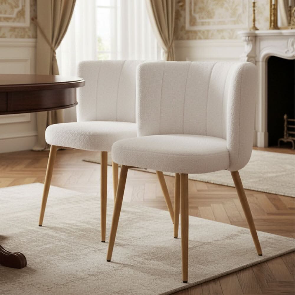 Modern Teddy Upholstered Dining Chair Set