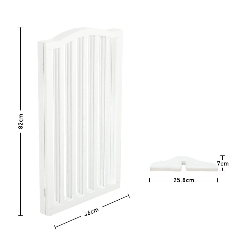 82cm H Foldable Freestanding Kid Gate or Pet Gate 3/4 Panels Safety Fence