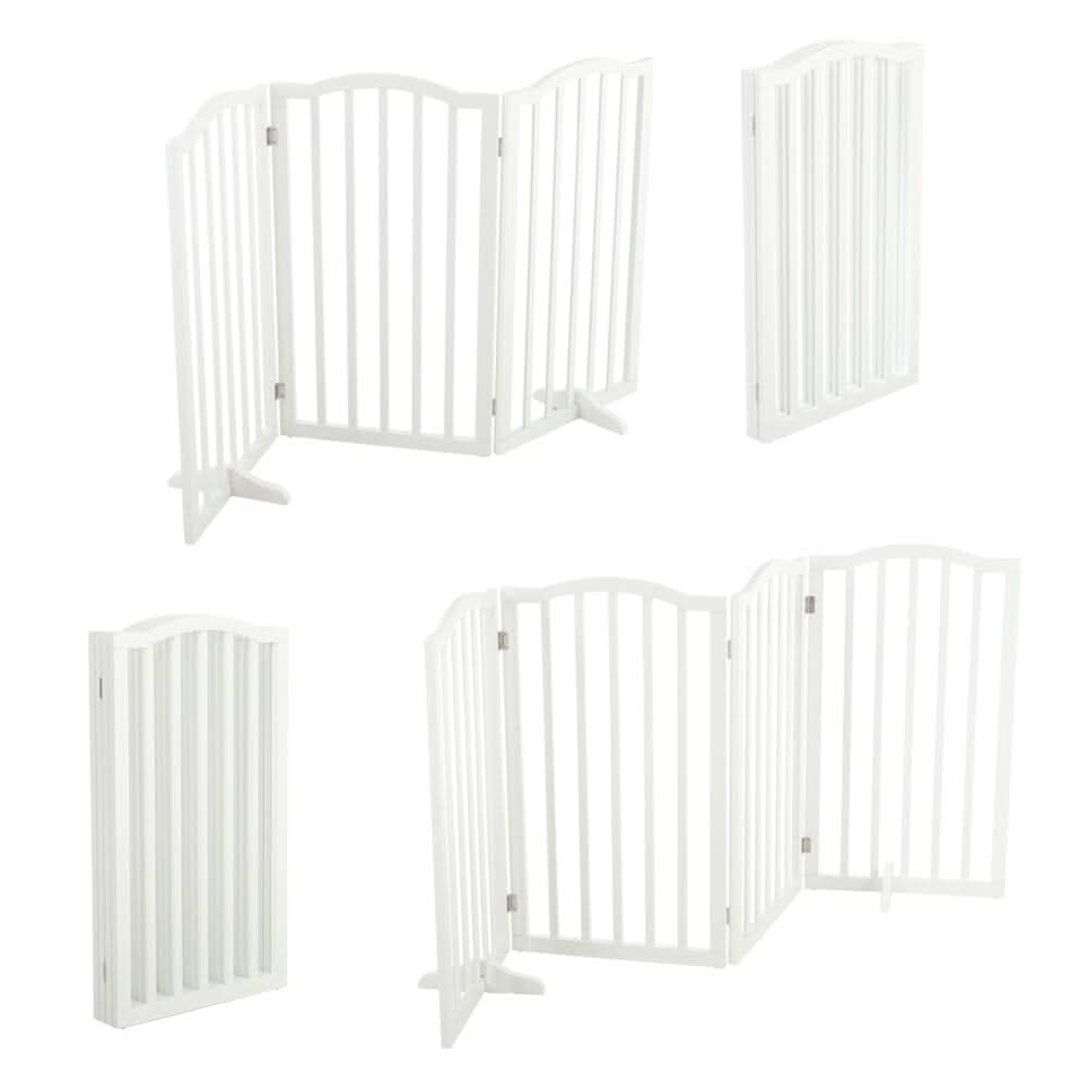 82cm H Foldable Freestanding Kid Gate or Pet Gate 3/4 Panels Safety Fence