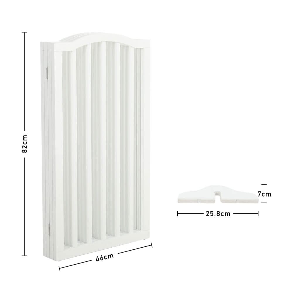 82cm H Foldable Freestanding Kid Gate or Pet Gate 3/4 Panels Safety Fence