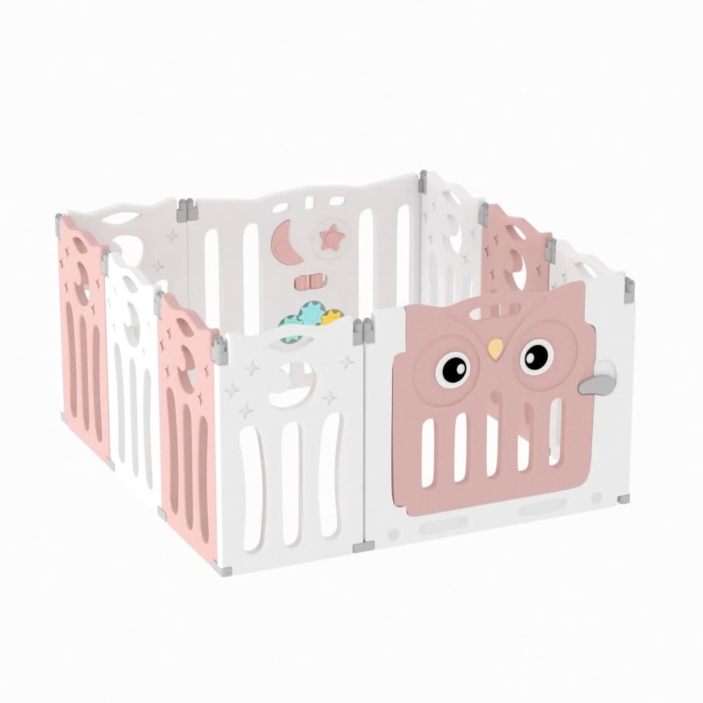 63cm H Kids Safety Play Yard Blue Foldable Home Activity Center