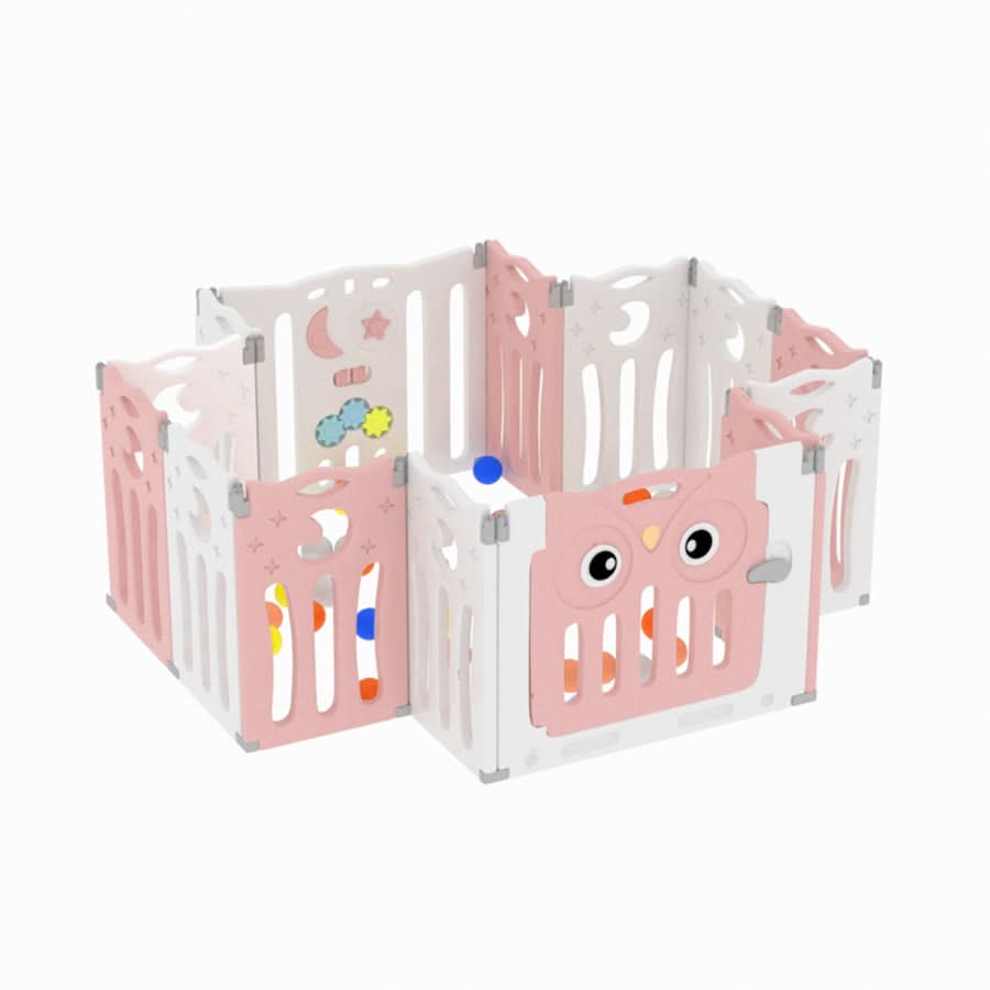 63cm H Kids Safety Play Yard Blue Foldable Home Activity Center