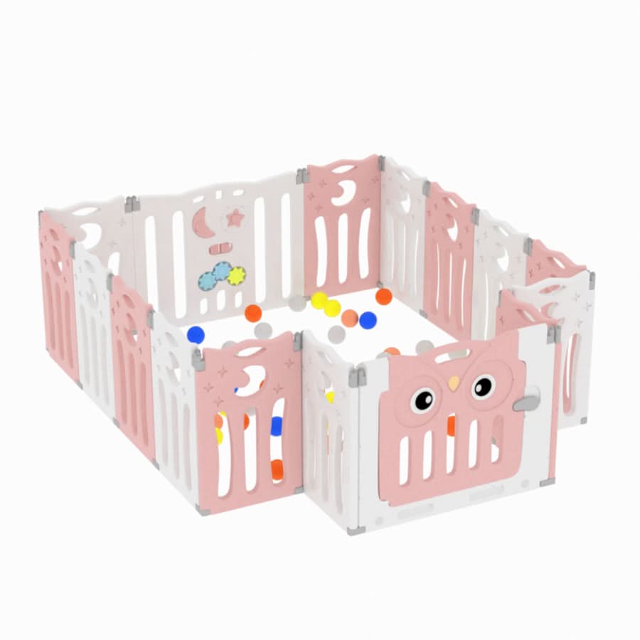 63cm H Kids Safety Play Yard Blue Foldable Home Activity Center