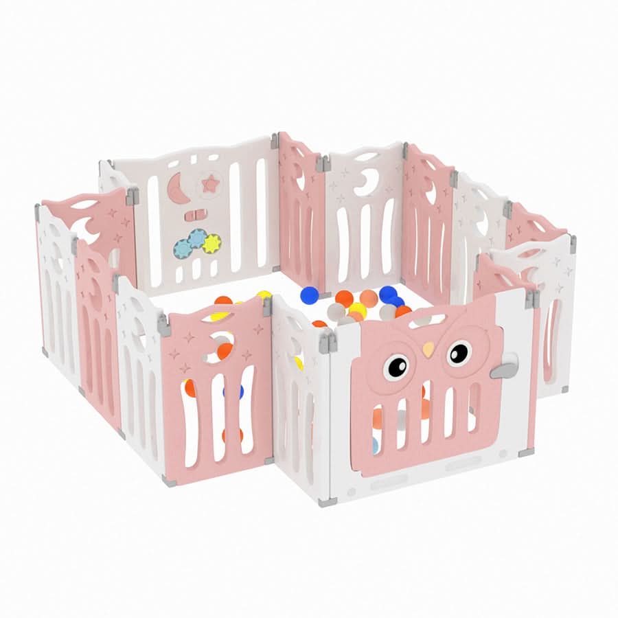 63cm H Kids Safety Play Yard Blue Foldable Home Activity Center
