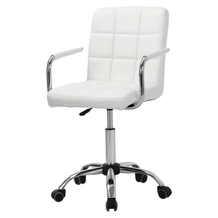 Mid Back Faux Leather with Chrome Base