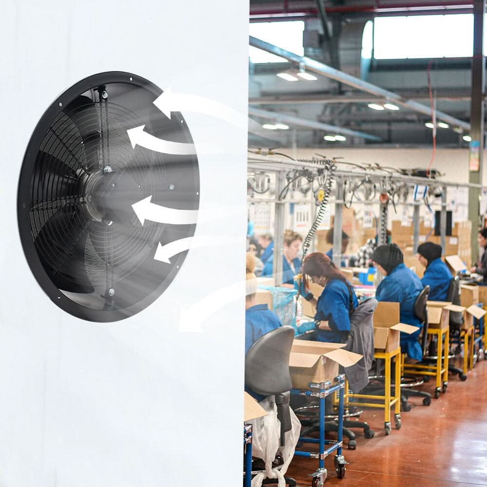 Ventilation Wall-Mounted Exhaust Axial Fan 14/16/20/22/24 inch