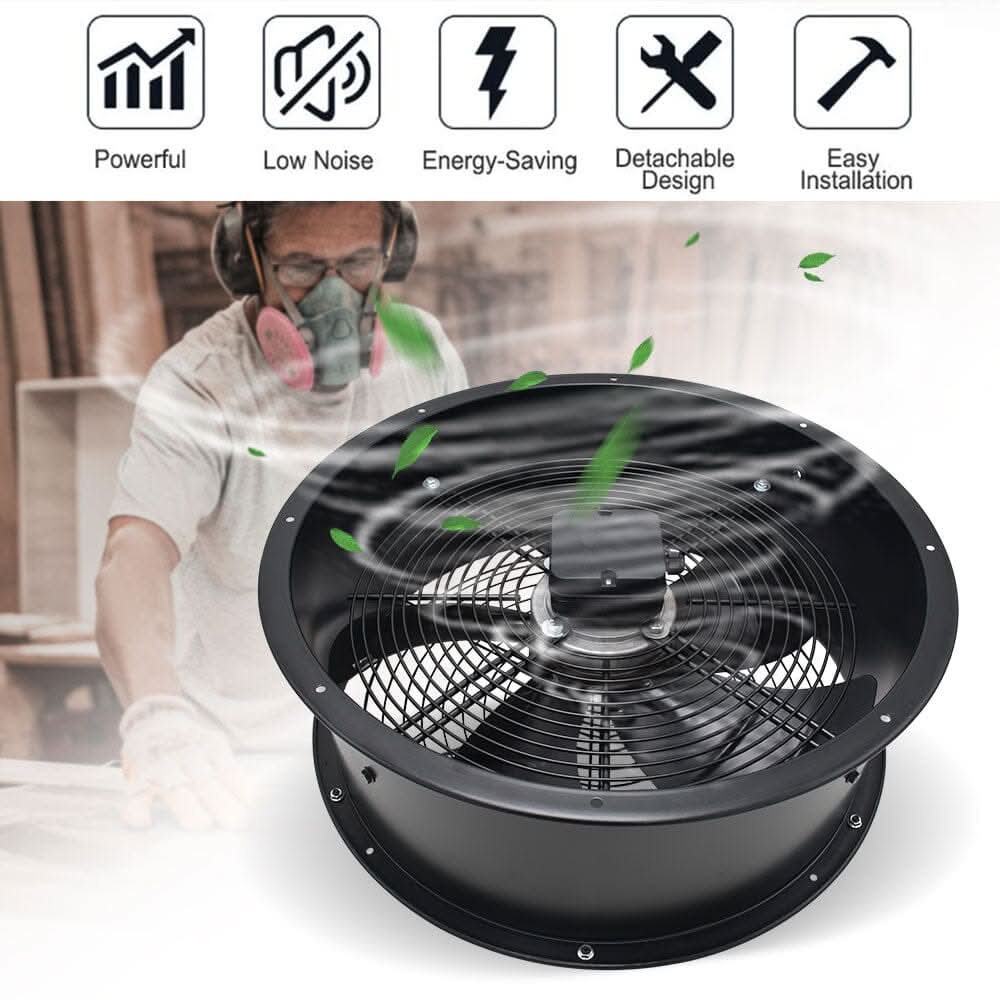 Ventilation Wall-Mounted Exhaust Axial Fan 14/16/20/22/24 inch