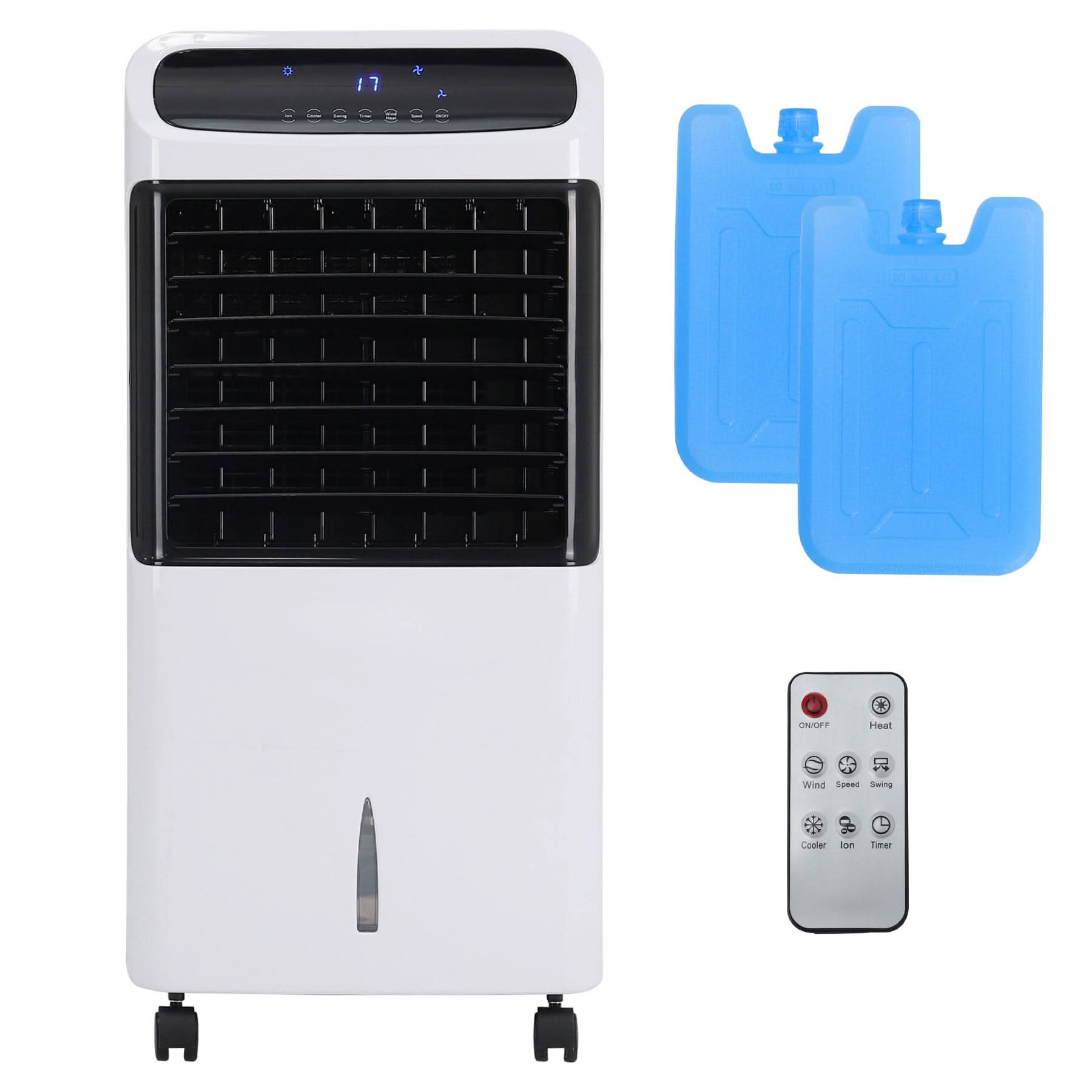 2 in 1 White Air Cooler and Heater with LED Display and Remote control